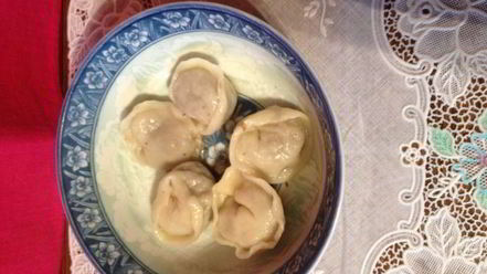 Рецепт свекольника с грибными пельмешками