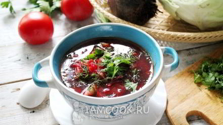 Рецепт свекольника с капустой