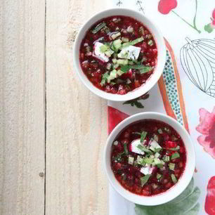 Рецепт Свекольника с козьим сыром