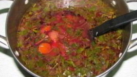 Рецепт свекольника с листьями свеклы