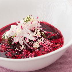 Рецепт Свекольника с соленым огурцом