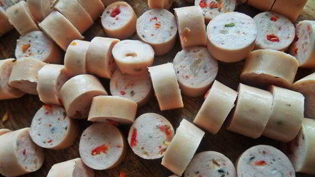 Рецепт свекольника с сосисками