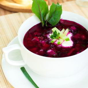 Рецепт Свекольника с вареной колбасой