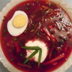 Рецепт Свекольника с ветчиной