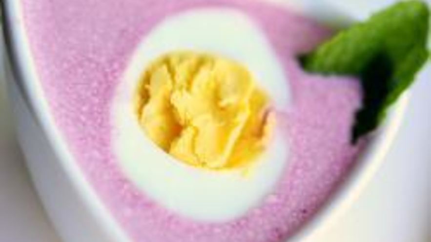 Рецепт свекольника с яйцом