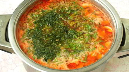 Рецепт свекольника со щавелем, фасолью и шампиньонами