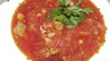 Рецепт свекольника со свининой