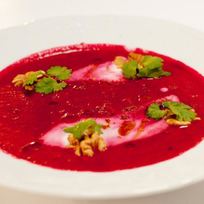 Свекольный крем-суп на кокосовом молоке