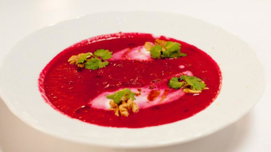 Рецепт свекольного крема-супа на кокосовом молоке