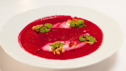 Рецепт свекольного крема-супа на кокосовом молоке