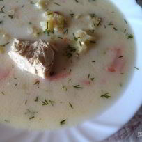 Куриный сырный суп с плавленым сыром