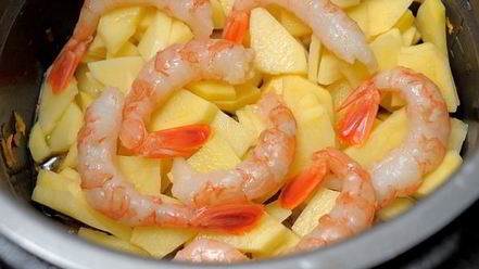 Рецепт легкого сырно-креветочный суп