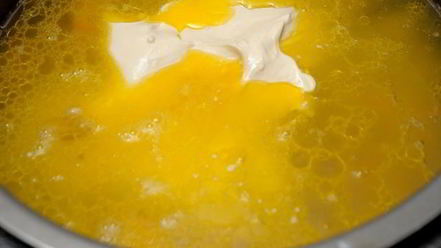 Рецепт легкого сырно-креветочный суп