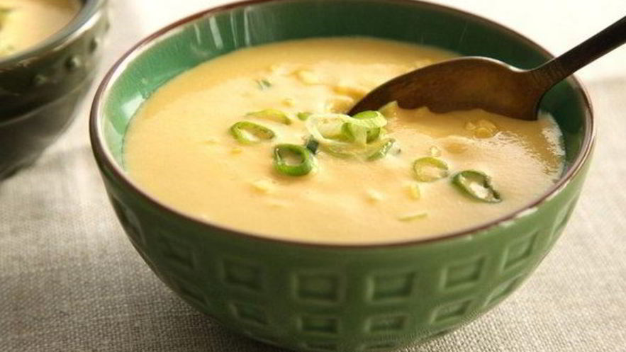 Рецепт легкого сырно-кукурузный суп