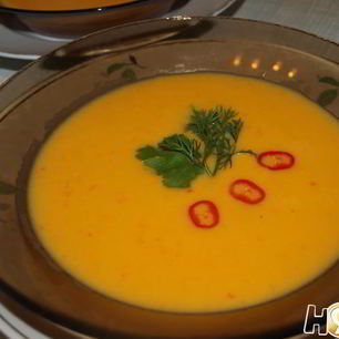 Рецепт Острого сырного супа с йогуртом