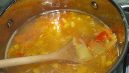 Рецепт острого сырного супа с йогуртом