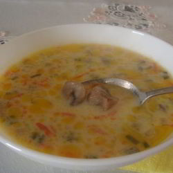 Рецепт Сливочно-сырного суп с шампиньонами