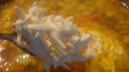 Рецепт сливочно-сырного суп с шампиньонами