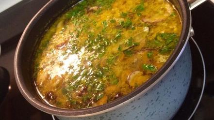 Рецепт сырно-грибного суп