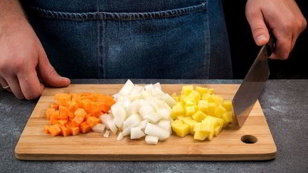 Рецепт сырного крема-супа с крабовым мясом