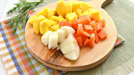 Рецепт сырного крема-супа с курицей