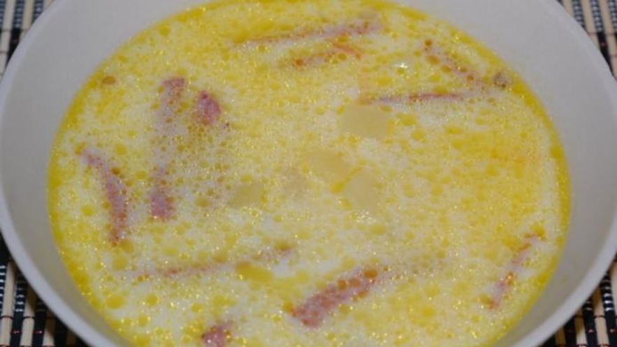 Рецепт сырного супа из плавленого сыра с колбасой