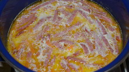 Рецепт сырного супа из плавленого сыра с колбасой