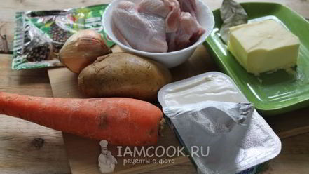 Рецепт сырного супа по-французски с курицей