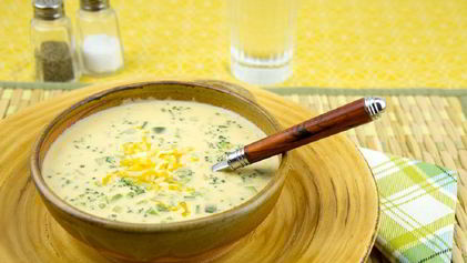 Рецепт Сырного супа-пюре с курицей