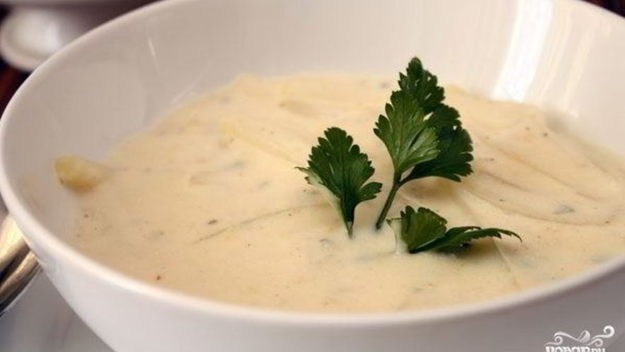 Рецепт сырного супа-пюре в мультиварке
