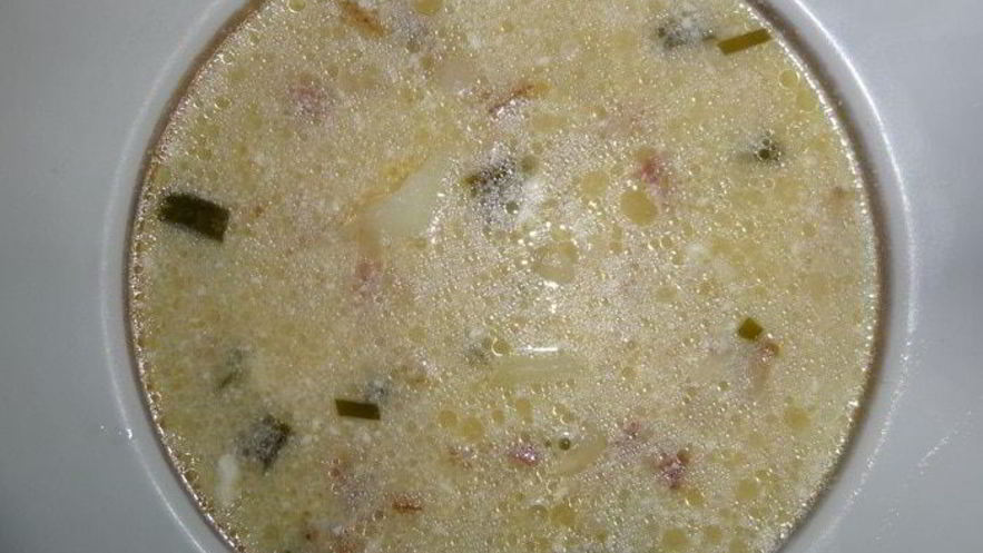Рецепт сырного супа с беконом