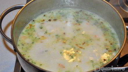 Рецепт сырного супа с фасолью