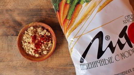 Рецепт сырного супа с хрустящими морковными отрубями