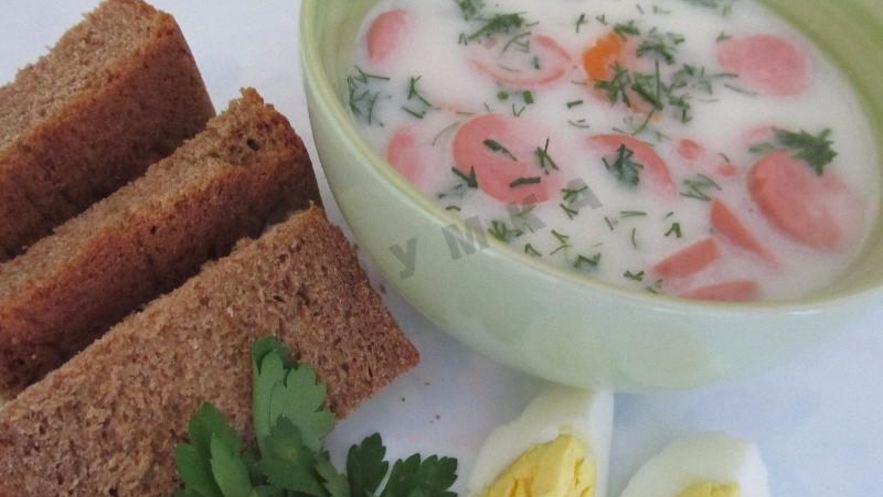 Рецепт сырного супа с колбасой и плавленным сыром