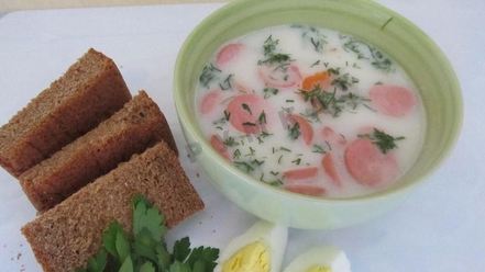 Рецепт сырного супа с колбасой и плавленным сыром