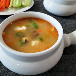 Рецепт Сырного супа с копченой курицей