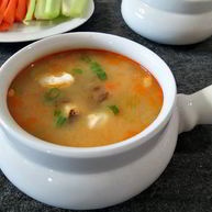 Рецепт Сырного супа с копченой курицей