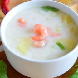 Рецепт Сырного супа с креветками