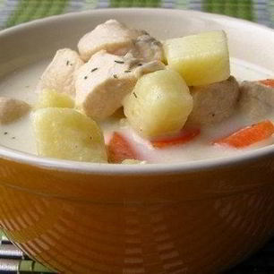 Рецепт Сырного супа с куриным филе и овощами