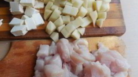 Рецепт сырного супа с мясом