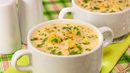 Рецепт Сырного супа с рисом