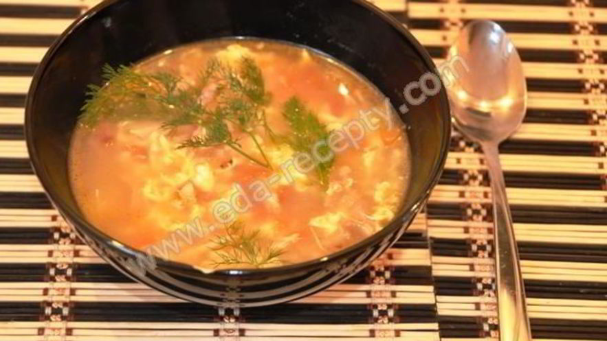 Рецепт сырного супа с сухариками и плавленым сыром