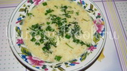 Рецепт Сырного супа Шустрик