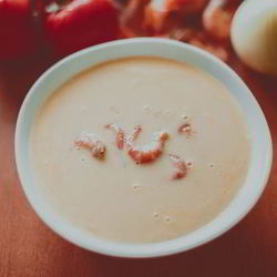 Рецепт Сырного супчика с креветками