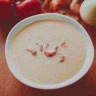 Рецепт Сырного супчика с креветками