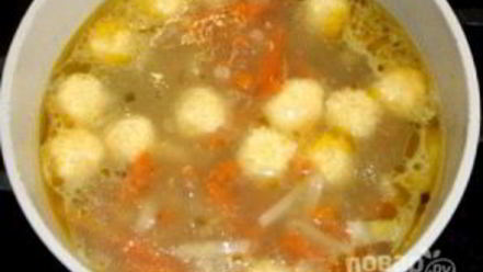 Рецепт сырных клецек для супа