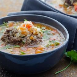 Рецепт Томатного супа с фрикадельками