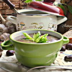 Рецепт Тосканского грибного супа с каштанами