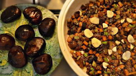 Рецепт тосканского грибного супа с каштанами