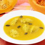 Рецепт Тыквенного супа с клецками